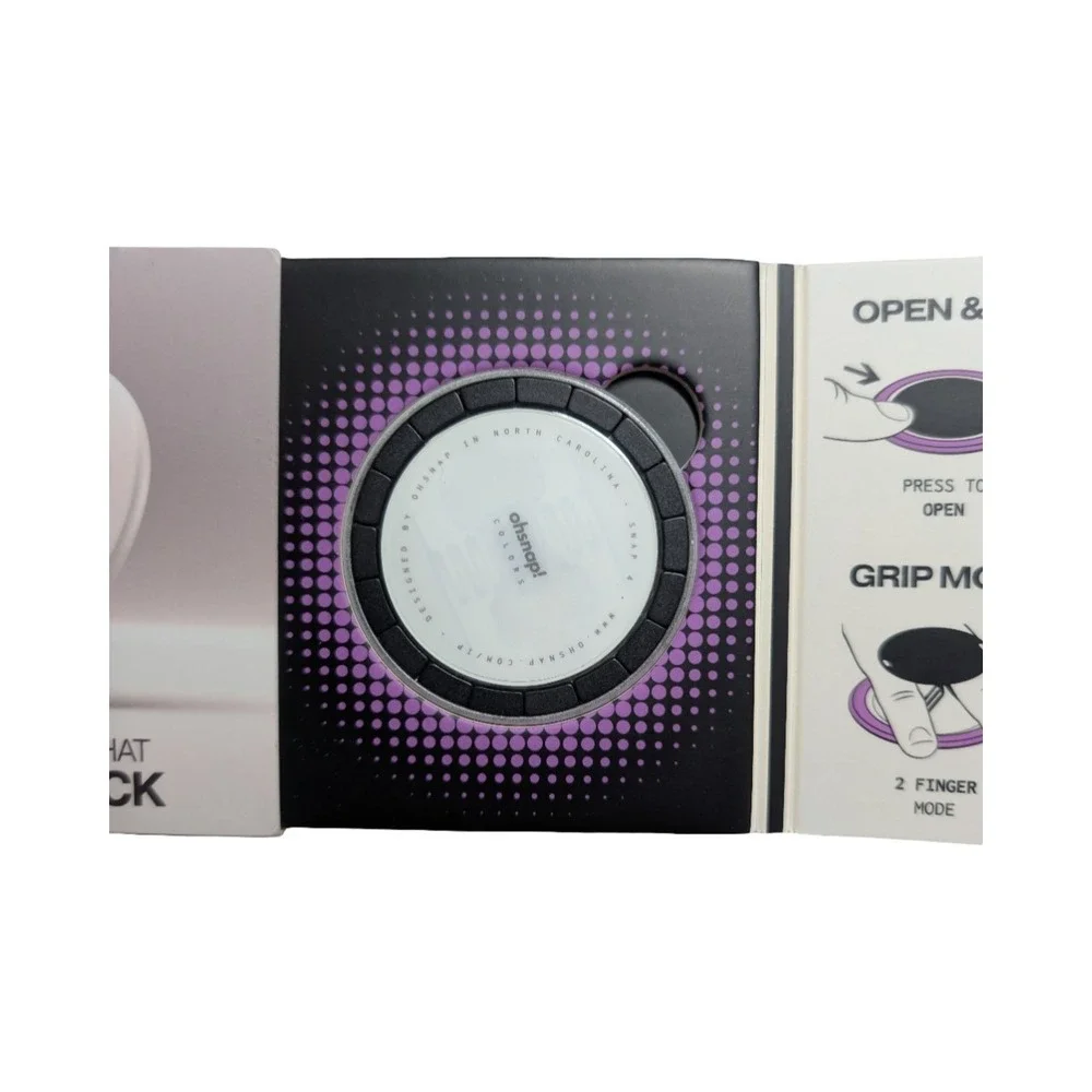 Gg1-O OhSnap Snap Magnetic UltraThin Grip & Stand Magsafe - Overexposed White